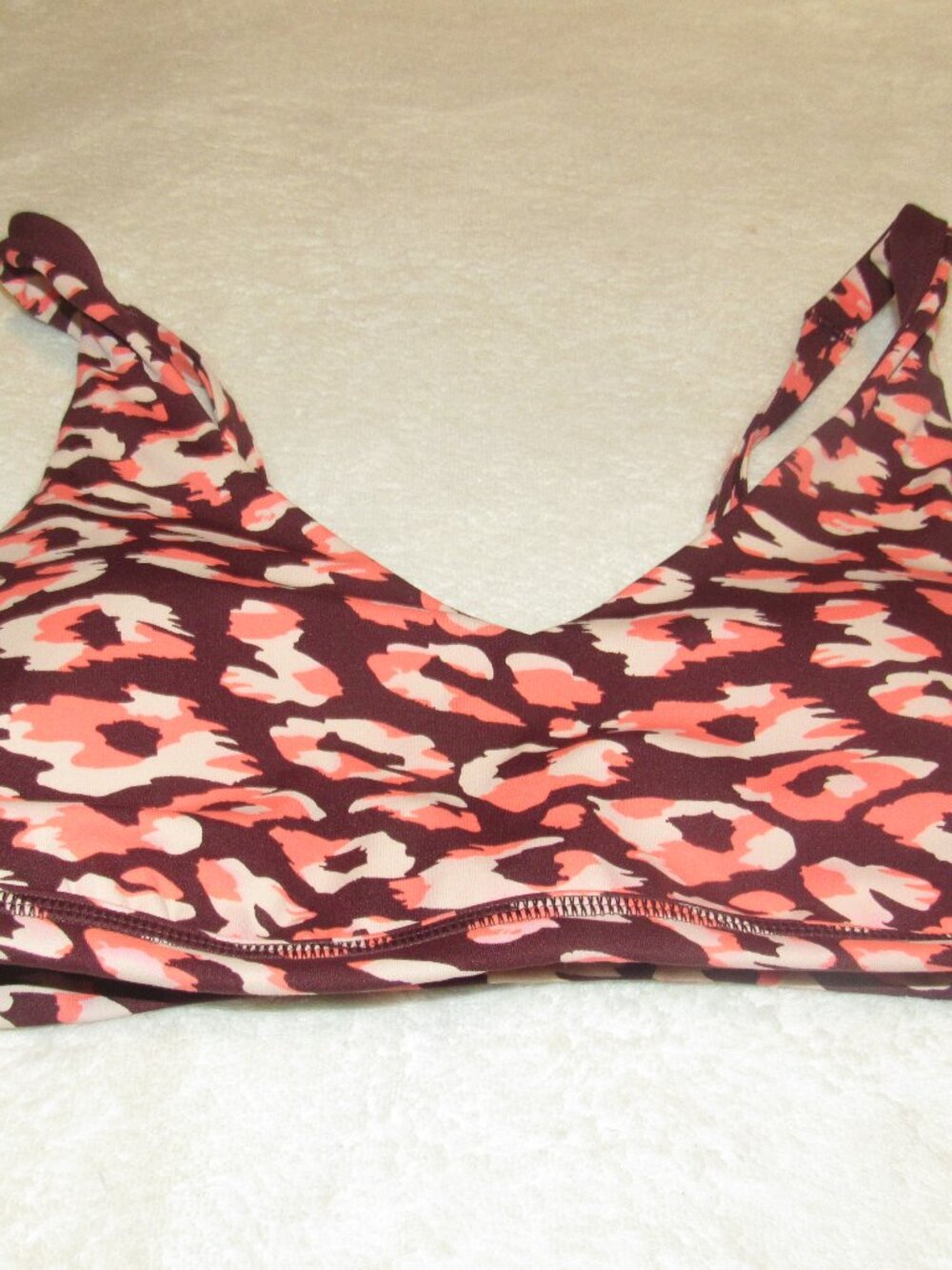 Aerie Offline Burgundy/Orange Sports Bra  Size Small  USED